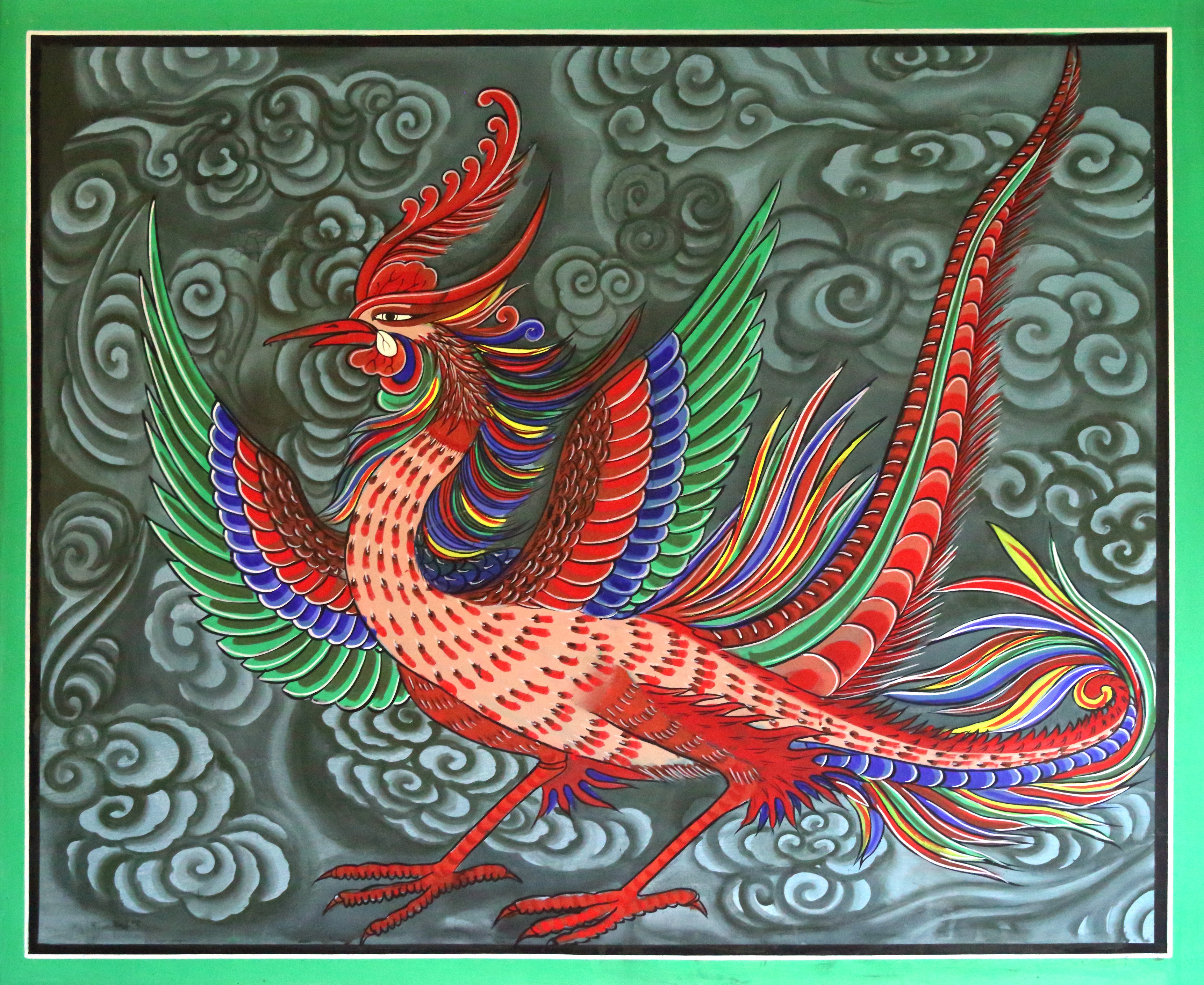 نقاشی طاووس ساده برای کودکان